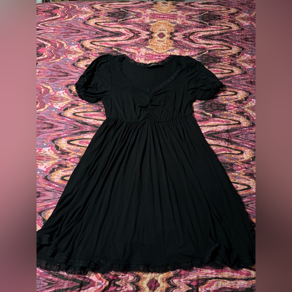 Foxblood Gina babydoll dress